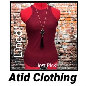 Host Pick! Atid LINED Recall Top- Red Wine